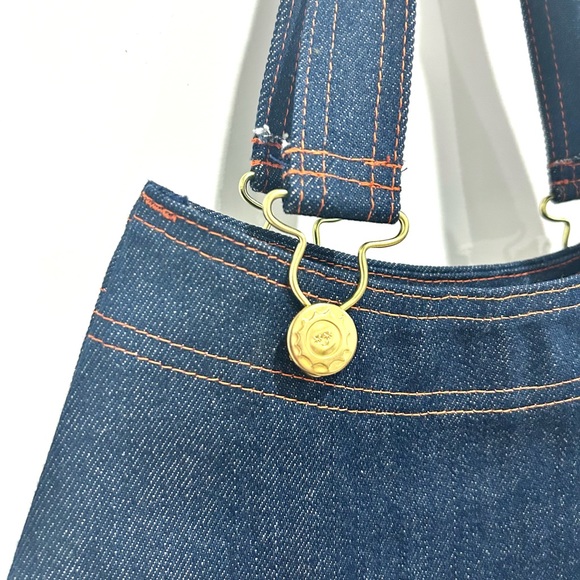 Big Bud Press Overall Handbag in Raw Blue Denim - Picture 5 of 5